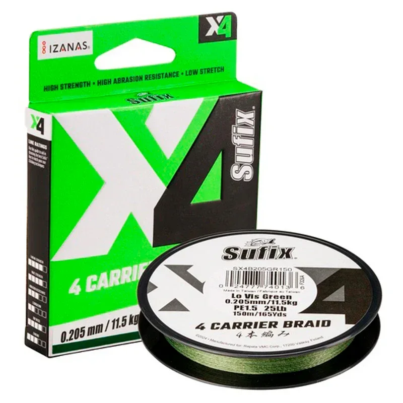 Sufix X4 Lo Vis Green 300 m flätlina - Image 4