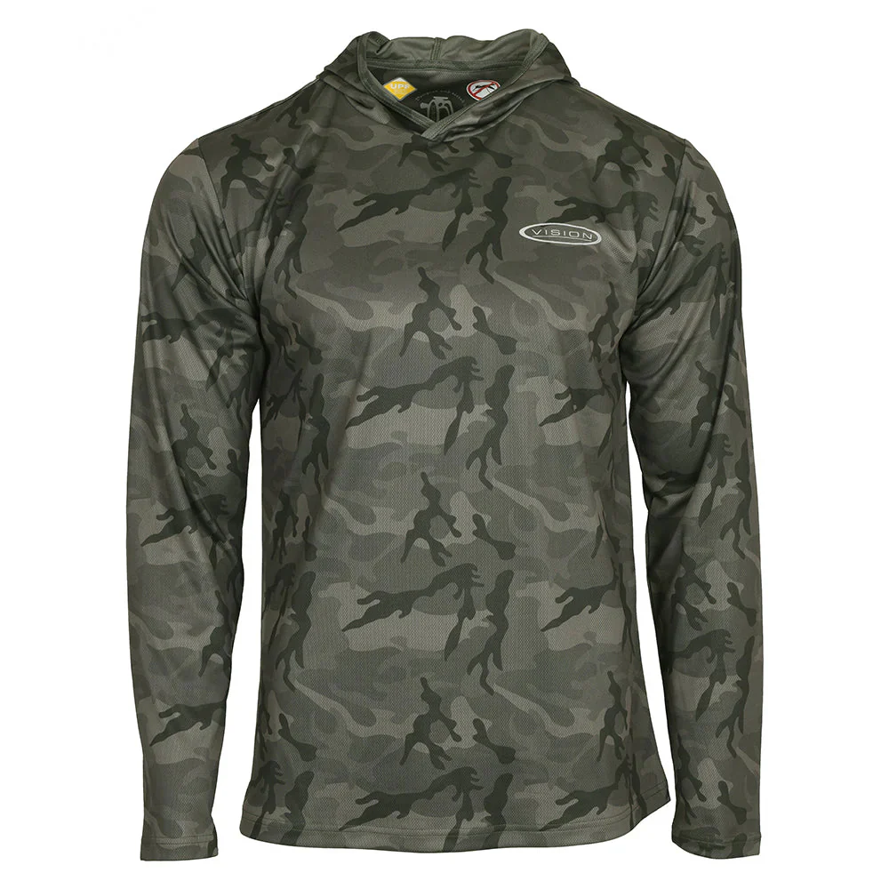 Vision Bamboo Bug & UV Hoodie Camo huvtröja - Image 2
