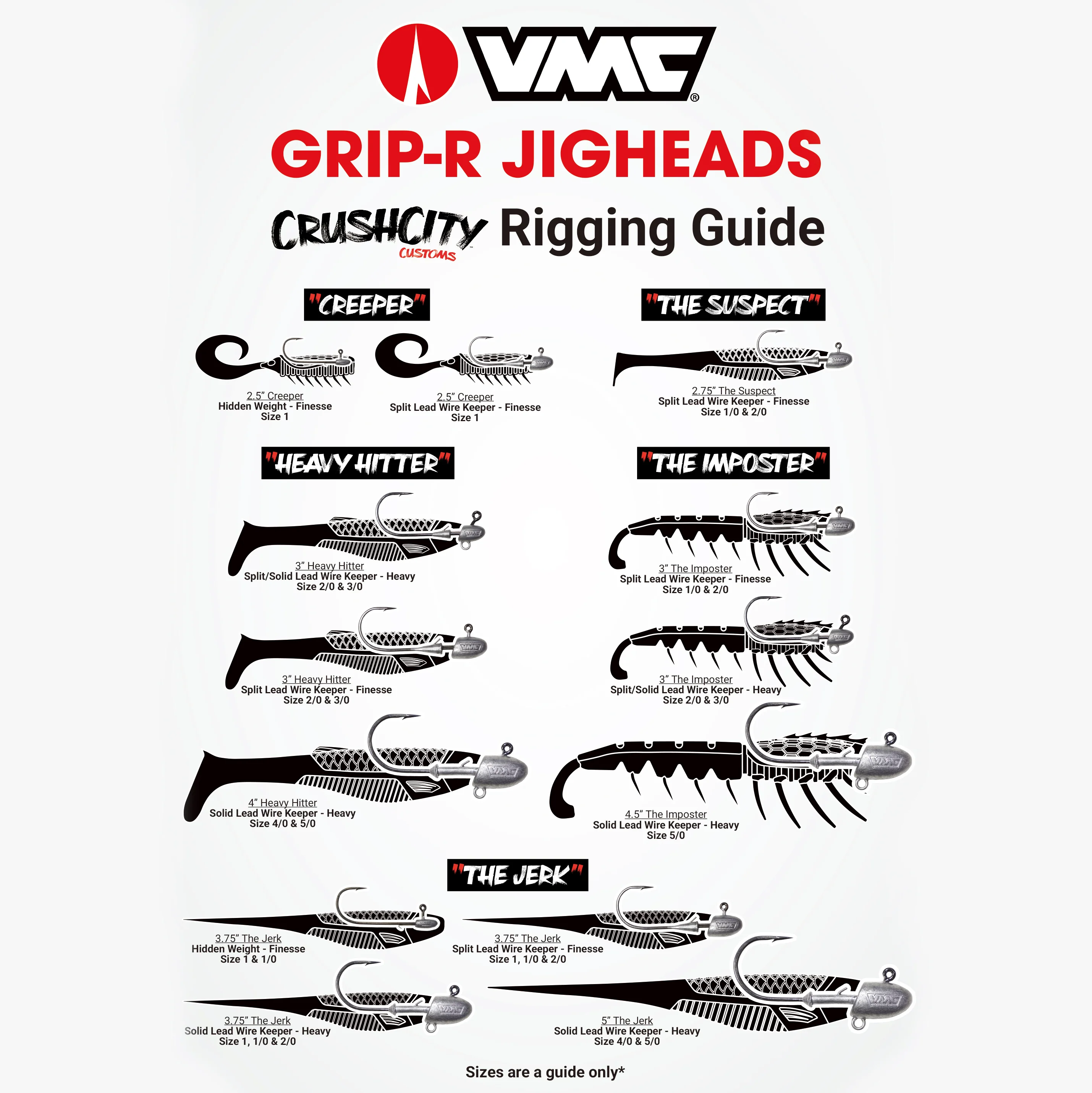 VMC Grip-R Finesse jiggskalle 4,8 g 5 st/pkt - Image 4