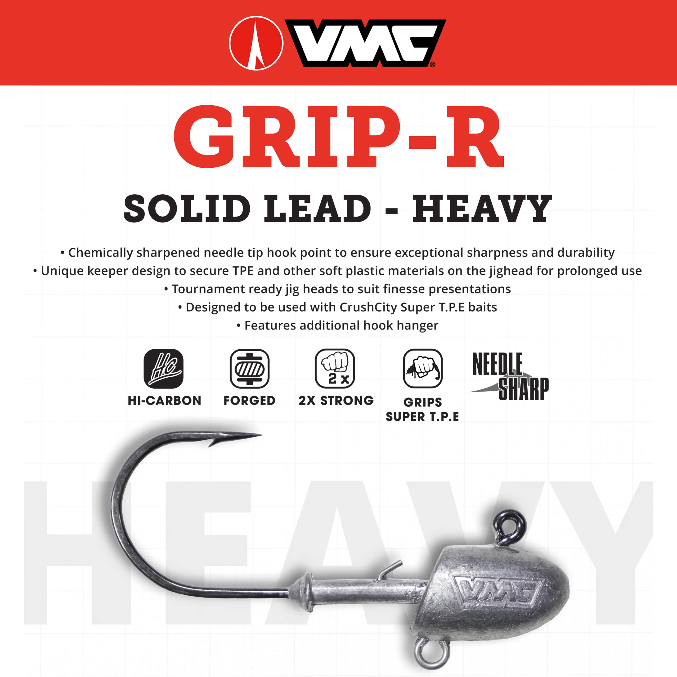 VMC Grip-R Finesse jiggskalle 7 g 5 st/pkt - Image 5
