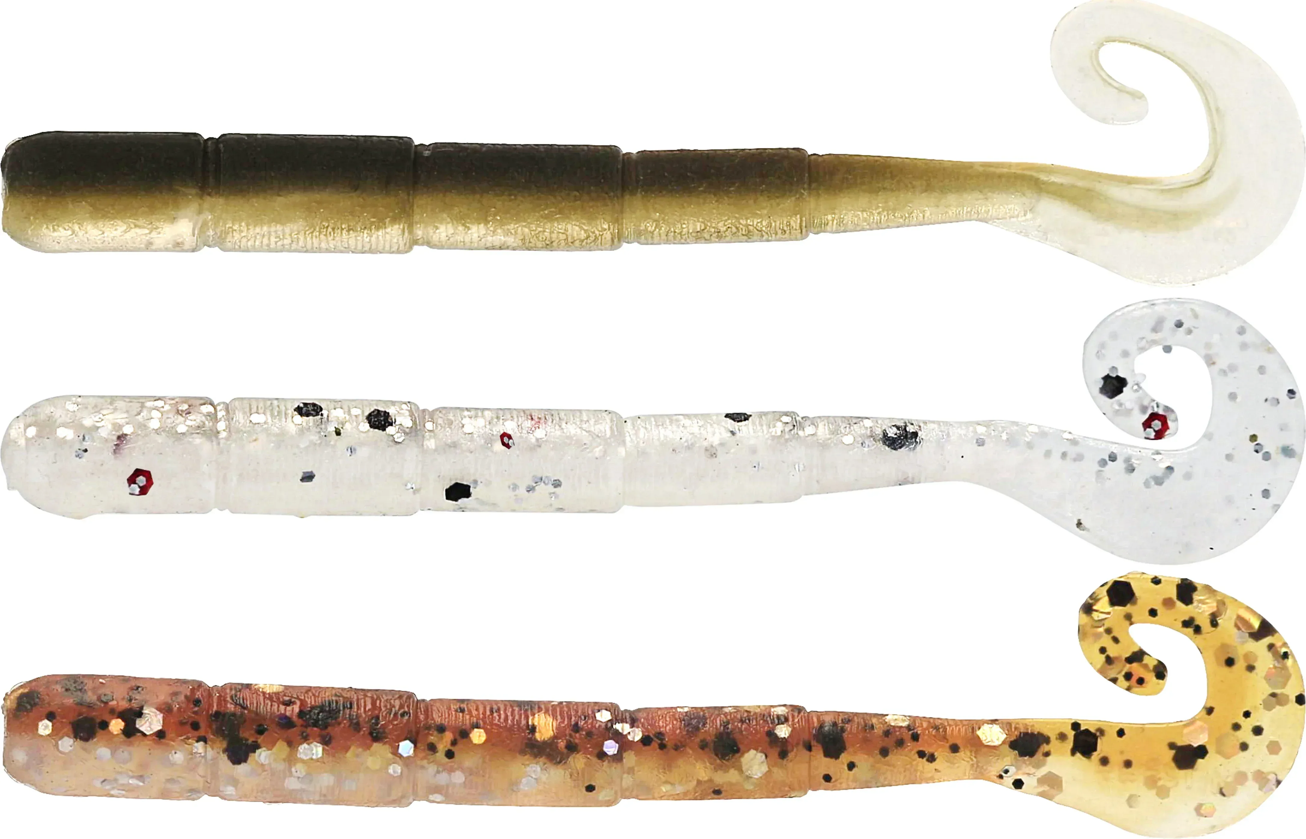 Westin NED Worm Curltail Clear Water Mix 5 cm jigg 6 st/pkt
