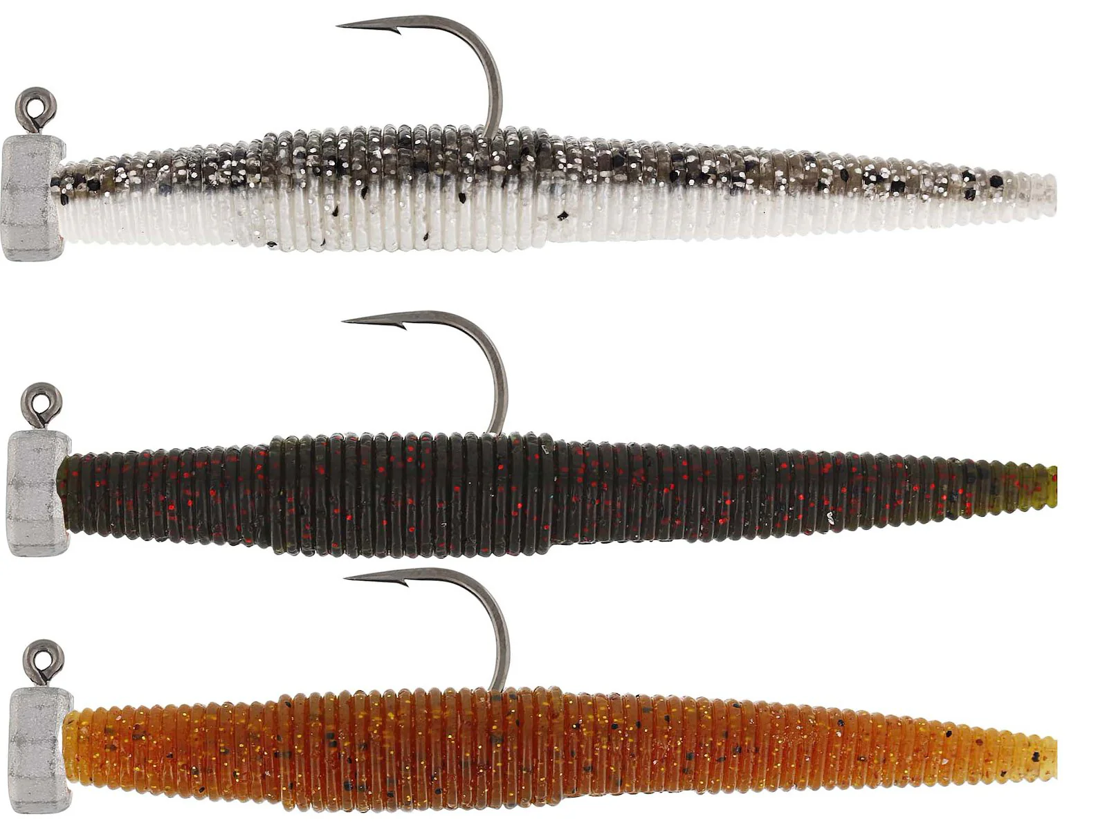 Westin NED Worm R´N R Clear Water Mix 7 cm jigg 3 st/pkt
