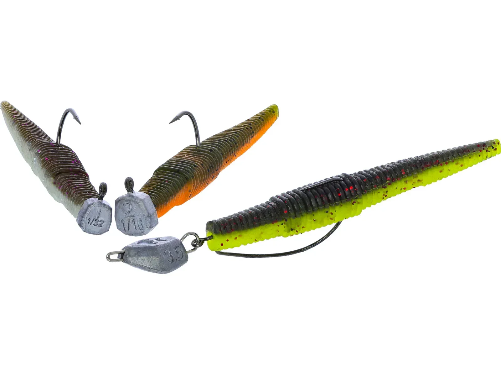 Westin NED Worm Slim R´N R 5,5 cm jigg Dark Water Mix 3 st/pkt - Image 2