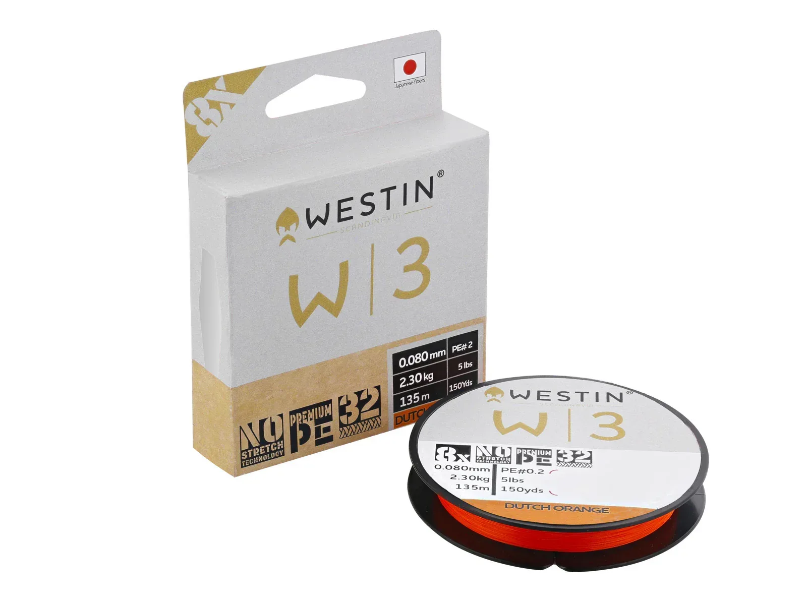 Westin W3 Dutch Orange 135 m flätlina - Image 3